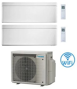 Daikin - Climatizzatore garanzia italia Stylish Bianco WiFi Dual Split Inverter 9000 + 15000 btu con u.e. 2MXM50A9 Classe a+++/a++ novita' 2024