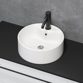 BATH DELUXE 06-038-09-11-00 - Lavabo da appoggio VIKEDAL Ø 38 cm ceramica/bianco