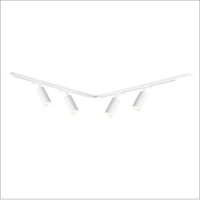 Faretto per sistema a binario MICA 4xGU10/10W/230V bianco