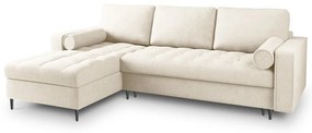 Divano letto beige chiaro Santo, angolo sinistro - Milo Casa