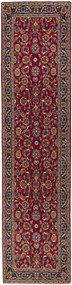 Kashan Tappeto 420x100 Rosso (Iran) Annodato A Mano