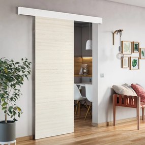 Porta scorrevole Oxford, L 93 x H 212 cm, con binario Atelier bianco