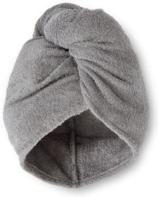 Asciugacapelli in cotone grigio ad asciugatura rapida in set da 2 20x13 cm Quick Dry - Catherine Lansfield