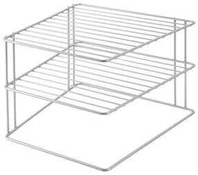 Ripiano aggiuntivo argentato in acciaio 25x25 cm Palio – Metaltex
