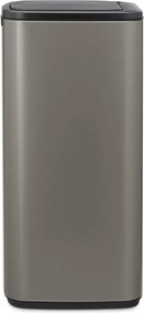 Cestino per la spazzatura grigio in acciaio touch 30 l Bo Touch – Brabantia