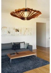 Lampadario a sospensione con filo 1xE27/60W/230V marrone diametro 59 cm