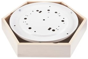 Plafoniera HEX 2xE27/60W/230V d. 43 cm bianco pino