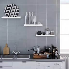 Set di 3 mensole da parete SHELFY bianche