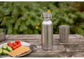 Bottiglia in acciaio inox color argento 650 ml - Esschert Design