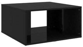 Tavolini da salotto 4 pz nero lucido 33x33x33cm in truciolato