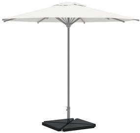 Piastre Per Parasole 4 Pz İn Granito Triangolare 14 Kg Nero /