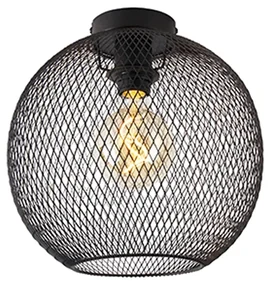 Plafoniera moderna nera 30 cm - MESH BALL