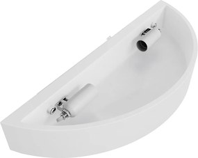 Applique da Parete Curva 2xE14 in Gesso Pitturabile