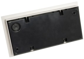 Lampada da parete per esterni moderna bianca con LED 2 luci IP54 - Simon