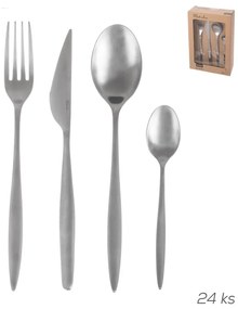 Posate argentate in acciaio inox 24 pz – Orion