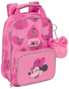 Zaino Scuola Minnie Mouse Loving Rosa 20 x 28 x 8 cm