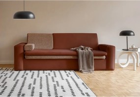 Divano color mattone allungabile 237 cm Wilson – Miuform