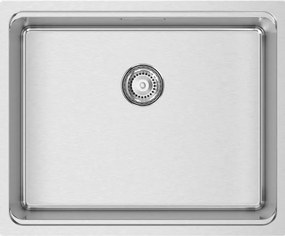 Lavello quadrato 1 vasca in inox argento RODI Una 50 L 54 x L 44 cm