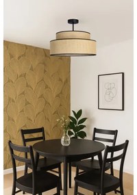 Lampadario a plafone BOHO 1xE27/60W/230V diametro 40 cm beige