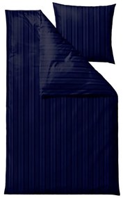 Set copripiumino e federa blu scuro in tessuto damascato per letto singolo/per letto esteso 140x220 cm Noble – Södahl