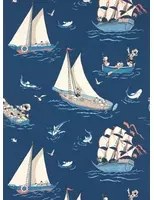 Sanderson Tapete Donald Nautical - Night Fishing