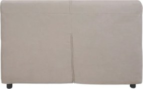 Divano 2 posti in tessuto sfoderabile VERONA 150 cm tinta unita BEIGE