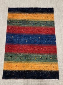 Loribaft Tappeto 80x120 Verde (Iran) Annodato A Mano
