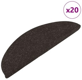 Tappetini Autoadesivi Per Scale 20 Pz Neri 65x22,5x3,5 Cm /
