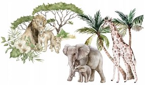 Adesivo murale Safari esotico 120 x 240 cm