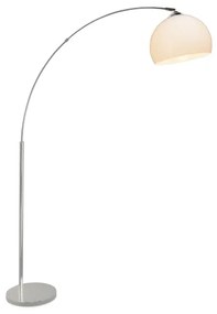 Brilliant - Lampada da terra VESSA 1xE27/60W/230V cromo lucido/bianco