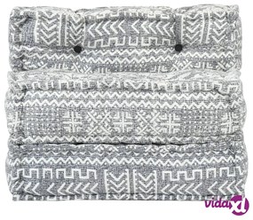 vidaXL Pouf Modulare Grigio Chiaro in Tessuto