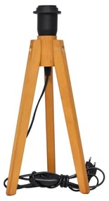 Lampada da tavolo ALBA 1xE27/15W/230V nero/oro/quercia