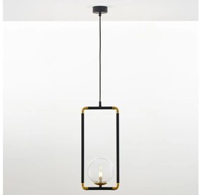 Jupiter 2023 - Lampadario a sospensione con filo ZAFRA 1xG9/10W/230V nero/oro/limpido