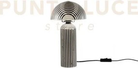 Lume tanzania in ceramica nero 1 luce attacco e14  diametro 20cm h ...