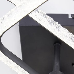 Brilliant - Plafoniera LED dimmerabile AYDIN LED/34W/230V nera + telecomando