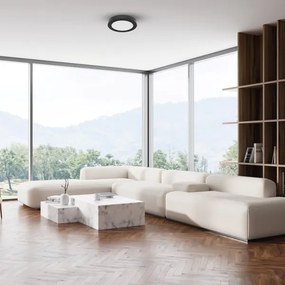 Plafoniera LED EVORA LED/6W/230V 3000/4000/6000K Ø 14 cm nera