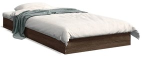 Giroletto Senza Materasso Rovere Marrone 75x190cm İn Truciolato /