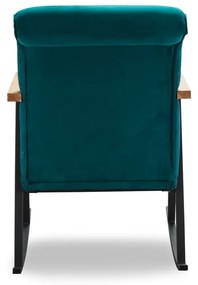 Poltrona in colore petrolio Yoka - Artie