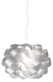 Sospensione Moderna 5 Luci Cloud D100 In Polilux Silver Made In Italy