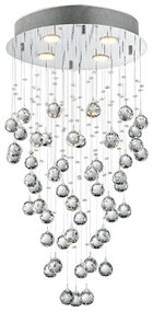 LUXERA 62411 - Lampadario fisso di cristallo NORR 4xGU10/50W/230V