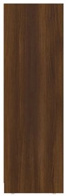 Armadietto bagno rovere marrone 30x30x95cm in legno multistrato