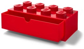 Scatola da tavolo rossa con cassetto , 31 x 16 cm - LEGO®