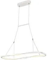 Sospensione Moderna Ringlet Led Integrato 54W In Alluminio Bianco