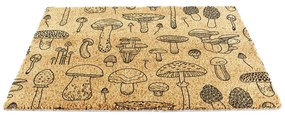 Zerbino in fibre di cocco 40x60 cm Mushrooms – Artsy Doormats