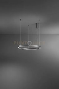 Sospensione etere in metallo e alluminio grigio a led 87w 6090lm 30...