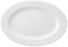 Piatto Piano Ariane Prime Ovale Ceramica Bianco (38 x 25 cm) (6 Unità)