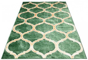 Tappeto originale verde con motivi dorati Larghezza: 120 cm | Lunghezza: 170 cm