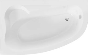 Mexen Westa vasca angolare sinistra 160 x 100 cm, bianca - 560116010001