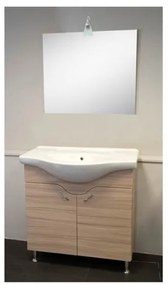 Mobile bagno 85 cm con lavabo e specchio olmo - Francesca 92808