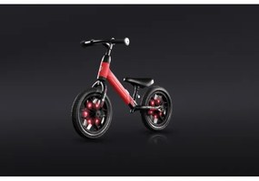QPlay - Odrážedlo SPARK con luci LED sulle ruote, rosso